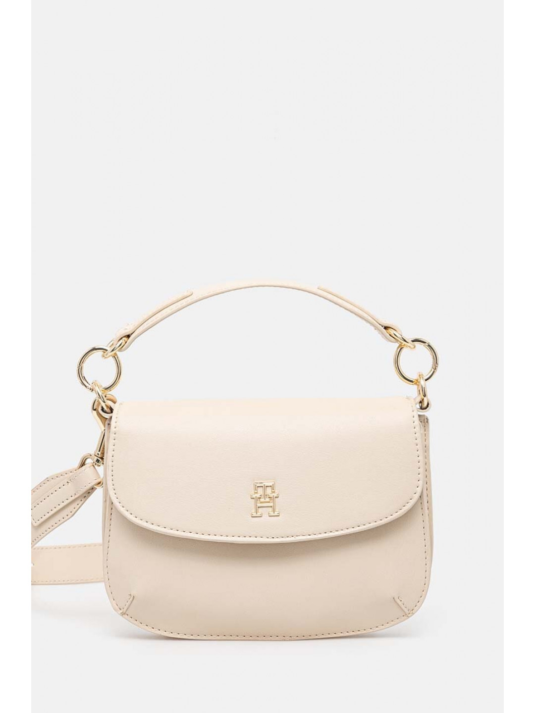 Kabelka Tommy Hilfiger béžová barva AW0AW16686